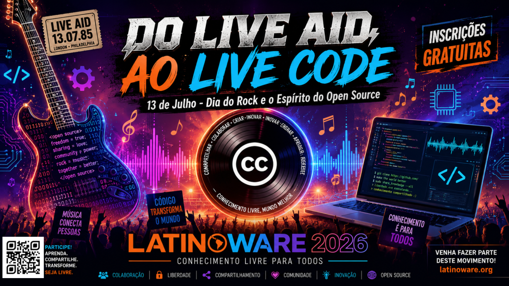 Do Live Aid ao Live Code: 13 de Julho, o Dia do Rock e a Alma do Open Source
